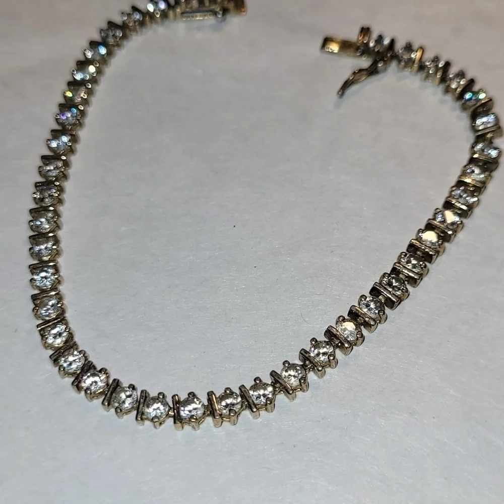 925 Women's Bracelet with Rhinestones